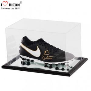 China Dustproof Custom Clear Acrylic Football Sneaker Shoes Display Case on sale