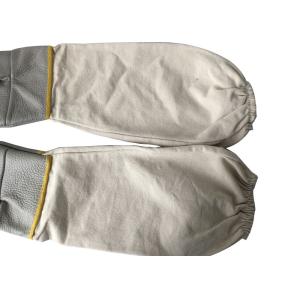 High Quality White Cowskin Bee Glove With Thick Cuff