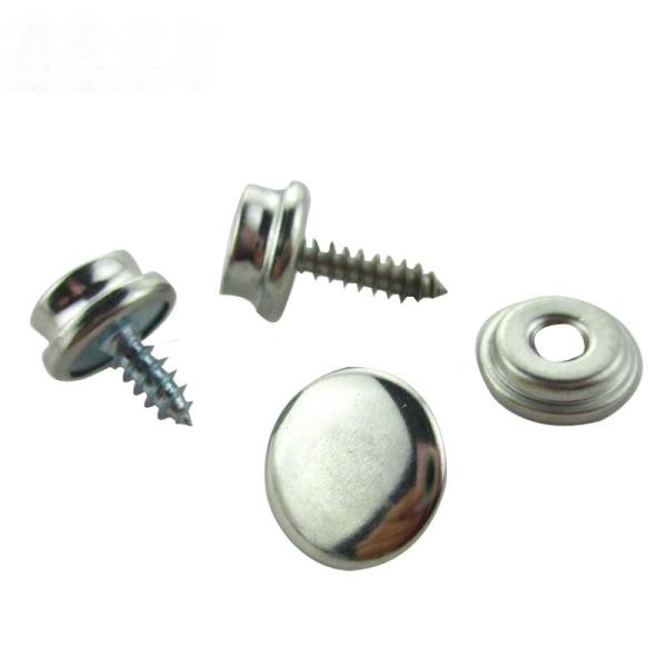 wholesale 12.5mm 15mm Stainless Steel classic 4 parts metal Spring Snap botones