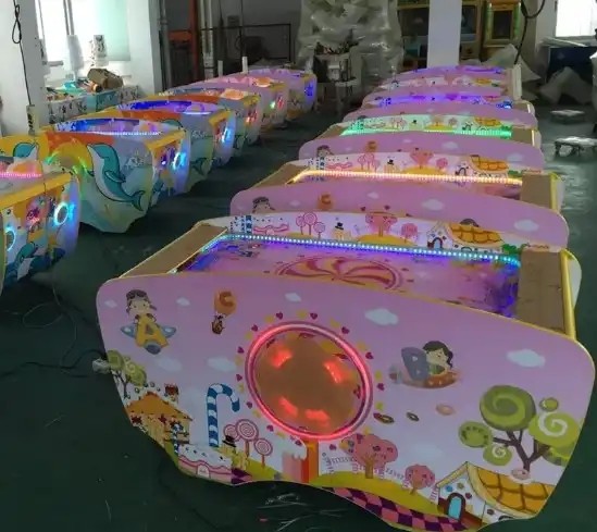Full Size Coin Operated Air Hockey Table Machine For Children'S Entertainment