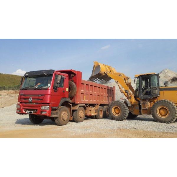 White/Red/Customized 12 Wheeler 50 Tons 8X4 HOWO Tipper Dump Truck Used Second