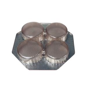 Custom Rose Gold 4-Cell APET Food Grade Tray