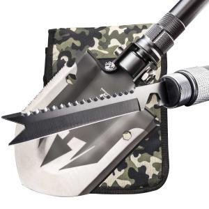3mm Blade Military Folding Multi Function Shovel 32in High Carbon Steel
