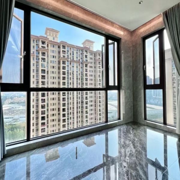 NFRC Certificated Modern Design Aluminum Casement Window with Powder Coating and Multiple Sealing Layers