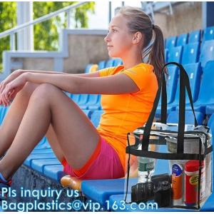 Reusable die cut handles promotional plastic bag, Promotional Items Transparent PVC Clear Bag, Promotional Cosmetic PVC