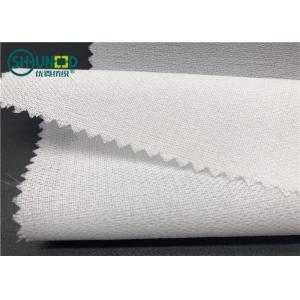 Twill Woven Woven Interlining Stretch Interfacing White And Black Color