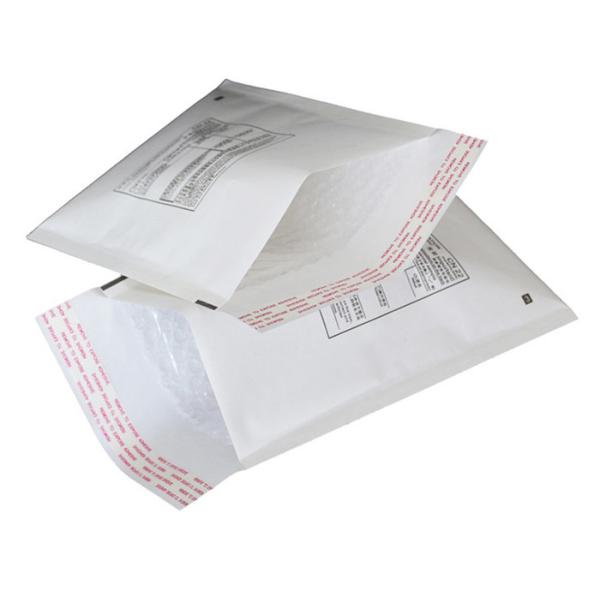 Buy White Kraft Bubble Mailers 45x210mm #C , Custom Bubble Mailer Envelopes at wholesale prices
