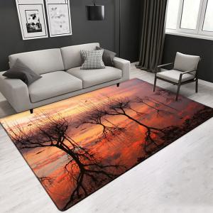 Hot Sale Nature Landscape 3D Printed Polyester Fiber Living Room Carpet Hotel