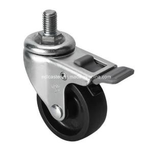 35kg Maximum Load Edl Mini 2 Threaded Brake Po Caster 2642-03 for Industrial Equipment