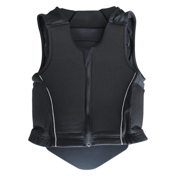 CE-Certified Unisex Body Vest for Horse-Riding Cushioned and Breathable 1kg Black