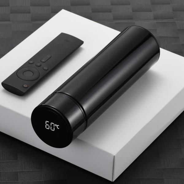 500ML Custom Smart SS304 Stainless Steel double insulated Vacuum thermo Water Bottle With LED Temperature Display