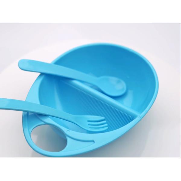 Buy Plastic Up 3 Month Baby Bowl With Spoon Fork at wholesale prices
