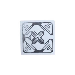 Quality RFID Soft Security Tags 50 X 50mm Square Silver Roll Customizable Chip Code for sale