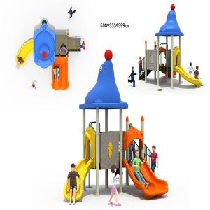 Staticproof Kids Playground Slide With Plastic Tunnel UVproof