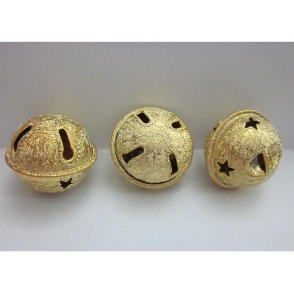 Buy frosting wrinkle golden star jingle bell in Iron metal material at wholesale prices