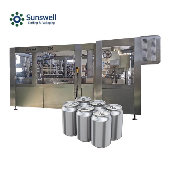 Buy Automatic Aluminum Can Carbonated Drink Filling Seaming Machine High Speed at wholesale prices