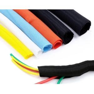 Fireproof Polyester Heat Resistant Cable Wrap Loom Braided Sleeve