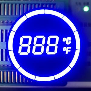Round Shape Common Cathode 7 Segment Display Easy Assembly For Temperature