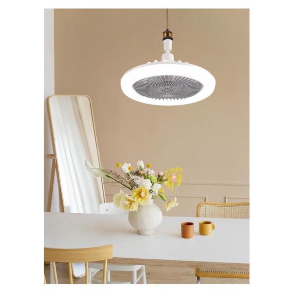 LED Aromatherapy Fan Light Bedroom Dining Room Ceiling Fan Light Lighting + Fan 2-In-1 Invisible Fan Pendant Light