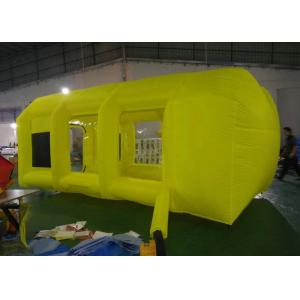 Eco Friendly Yellow Commercial Inflatable Event Tent / Inflatable Spray Booth