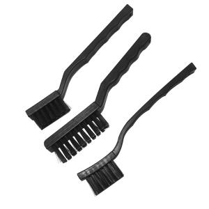 Black Nylon Fiber ESD Antistatic Brushes For Industrial