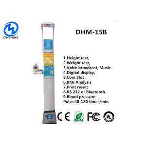 Multimedia Advertising Weighing Scale With Body Fat Analyzer 80-200cm Height Range