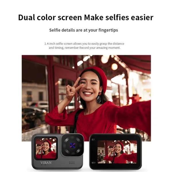 Buy 4K 60FPS Sports Cam Waterproof , 170 Degree Outdoor Sports Camera at wholesale prices