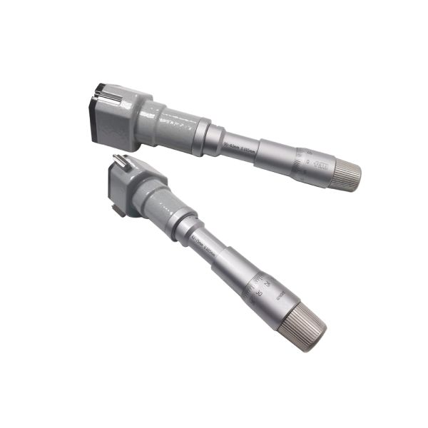 Buy 50-100mm Three-Point Internal Micrometer Set with Extended Rod Deep Hole Measurement Kit at wholesale prices