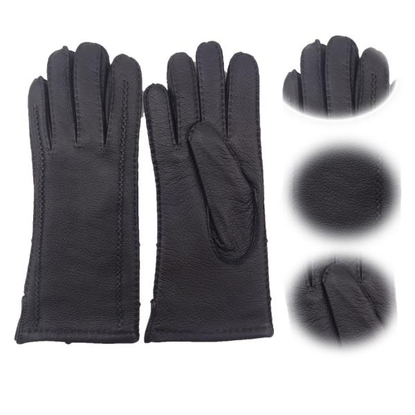 Buy women winter warm deer leather gloves at wholesale prices