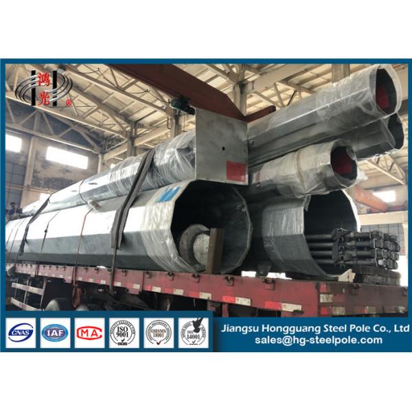 Buy Galvanised Steel Q235 220KV Electrical Service Pole at wholesale prices