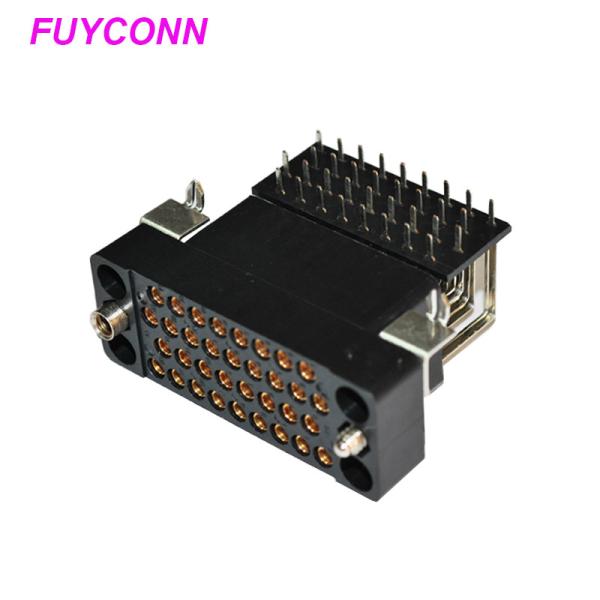 V.35 Female Connector 34pin Right Angle PCB Connector for Router with board lock