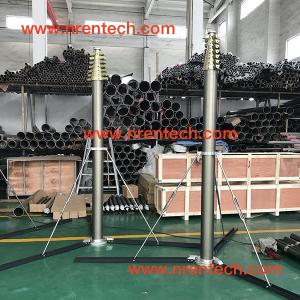 12m lockable pneumatic telescopic mast 200kg payloads