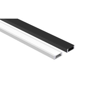 PMMA Cover LED Strip Aluminium Profile Slim Flat Mounted Sandblasting