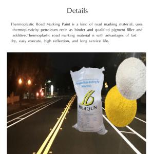OEM ODM Reflective Hot Melt Road Marking Paint 30% Glass Bead For EINECS CAS No
