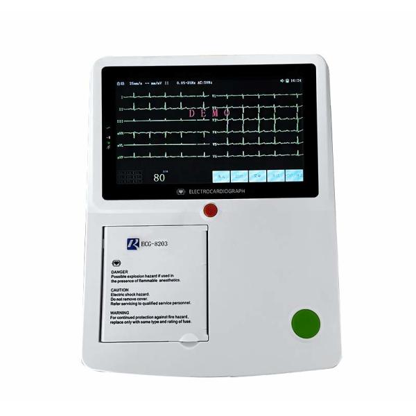 12 Channels Digital ECG Machine High Resolusion With Limb Electrodes Touch