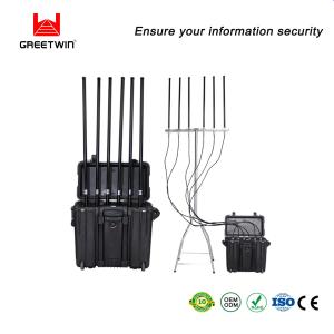 20AH LiFePO4 Mobile Phone Signal Jammer Pelican 1440 Reception Blocker