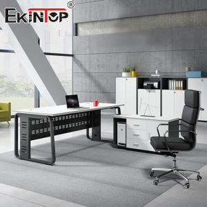 Industrial-Style Manager Desk Custom Office Spaces Commercial Desk