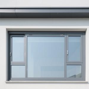 Modern Aluminum Sliding Window 2.0mm Frame Powder Coated White
