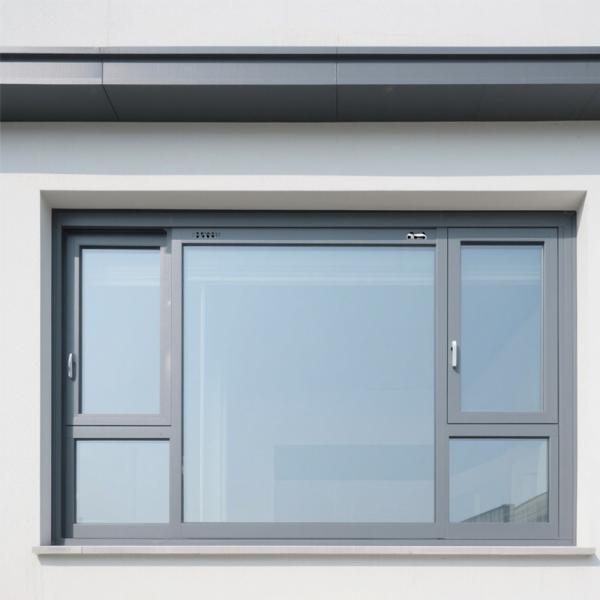 Buy Modern Aluminum Sliding Window 2.0mm Frame Powder Coated White at wholesale prices