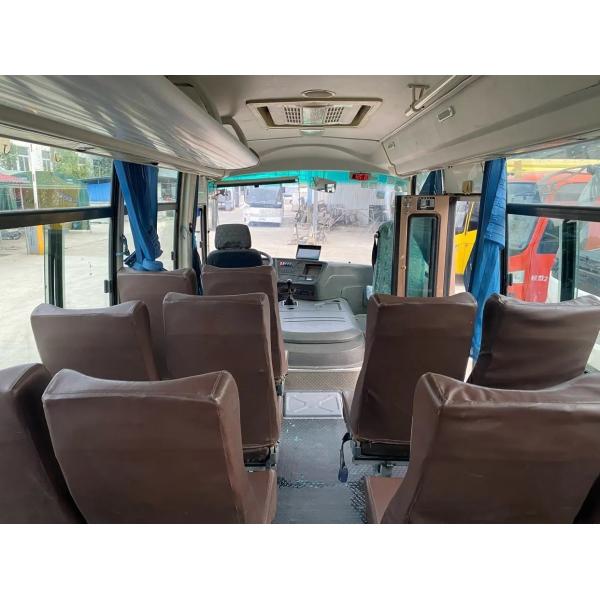 Used Mini Bus External Swinging Door 25 Seats Sliding Window Front Engine With A/C 2nd Hand Zhongtong Lck6660d