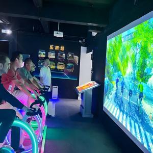 Ar Bicycle Motion Game Dynamic Racing Interactive Projection Bike Game