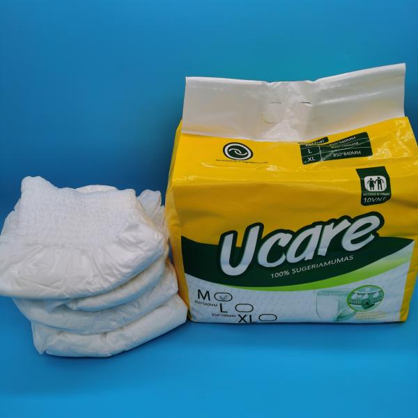 Buy Customized Disposable Adult Panty Diaper Brief Pants with Soft Breathable Top Sheet at wholesale prices