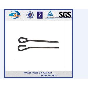 Galvanized Railroad Track Spikes , Q235 Screw Spikes Railroad