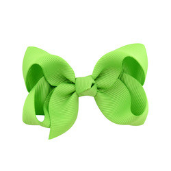 40pcs 3 Red Pink Green Ribbon Hair Bow With Clip Kids Girls