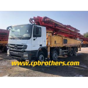 Semi-Dry Shotcrete 2013 Puz 53/56m Concrete Pump Truck for Your Construction Needs