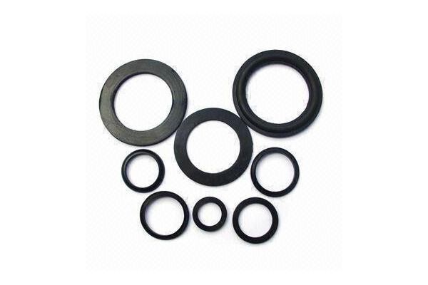 Black Rubber Flat Ring Gasket NBR For Pipe , High Temperature Gaskets 70