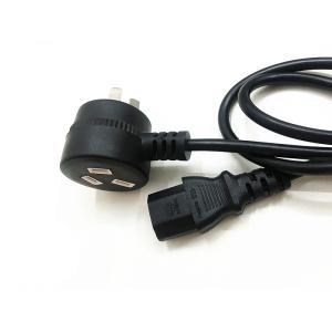 Quality Best 10A/16A 3pin black two side power cable 0.5m-10m copper power cord for sale