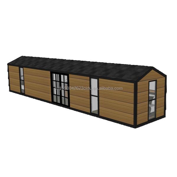 Galvanized Steel Bending 180g and Aluminum Alloy Windows 40ft Modern Design Prefabricated Wooden Container House for Hotel Shop