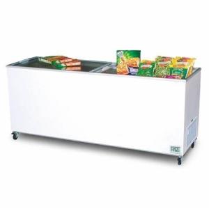 Quality Highly Efficient Compact Chest Freezers Glass Top With Overload Protection for sale