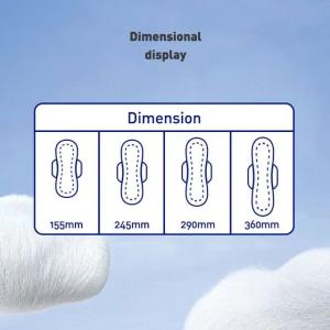 Long Heavy Soft And Breathable Cotton Sanitary Napkin with Wings